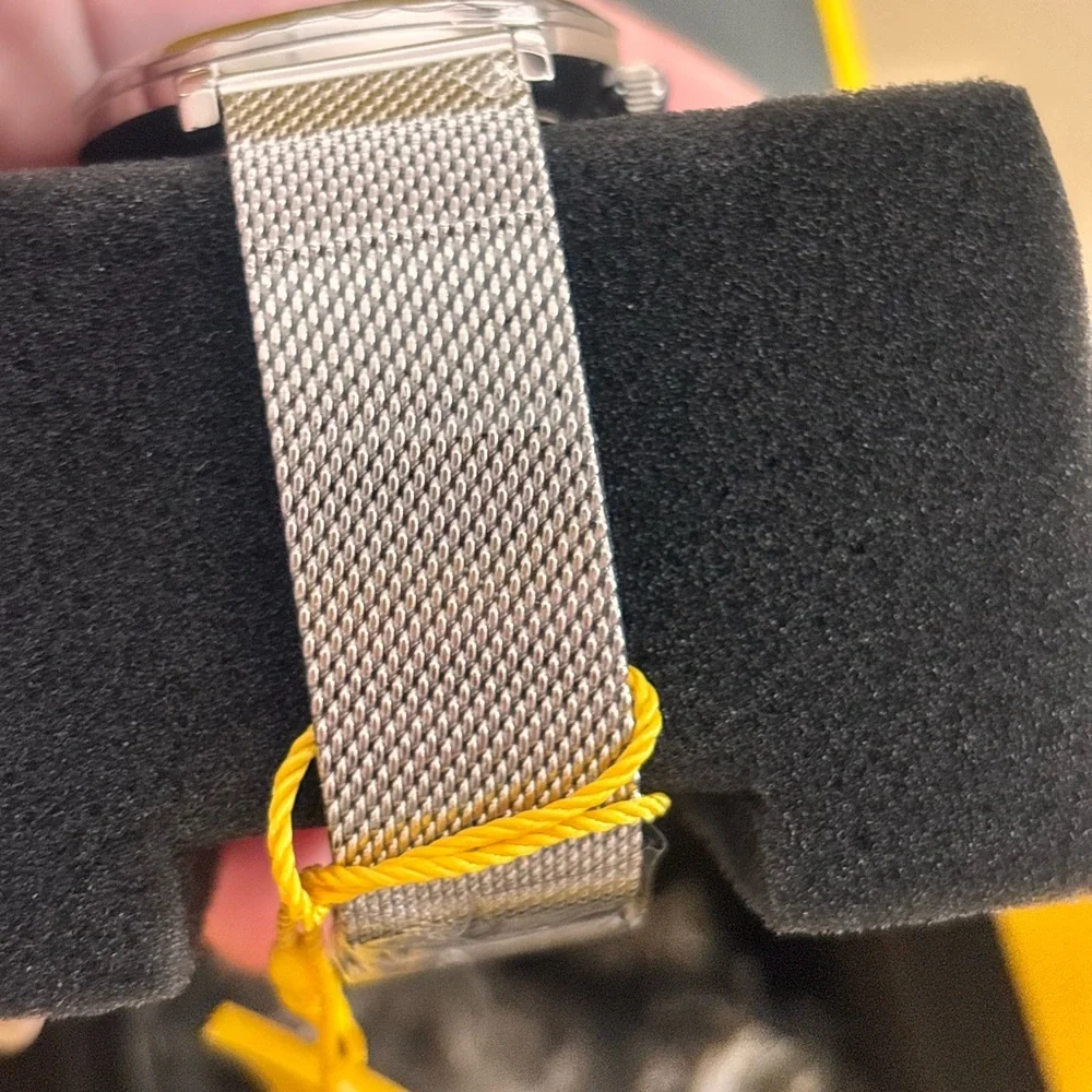 Invicta Ladies Silver Mesh Watch with Blue Dial